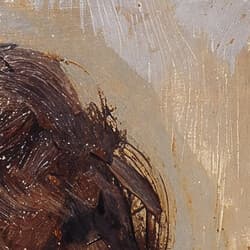 Bearded Man Digital Download | Portraits Wall Decor | Portrait Decor | Gray, Black, Brown and Beige Print | Vintage Wall Art | Office Art | Father's Day Digital Download | Autumn Wall Decor | Oil Painting