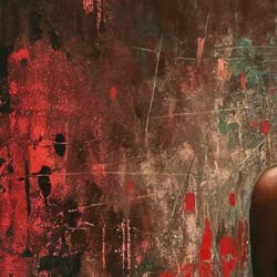 Woman Art | Figurative Wall Art | Black, Red, Pink, Green and Brown Print | Afrofuturism Decor | Living Room Wall Decor | LGBTQ Pride Digital Download | Kwanzaa Art | Autumn Wall Art | Oil Painting