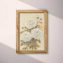 Full frame view of A farmhouse pastel pencil illustration, chrysanthemums