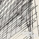 Closeup view of A vintage charcoal sketch, a skyscraper