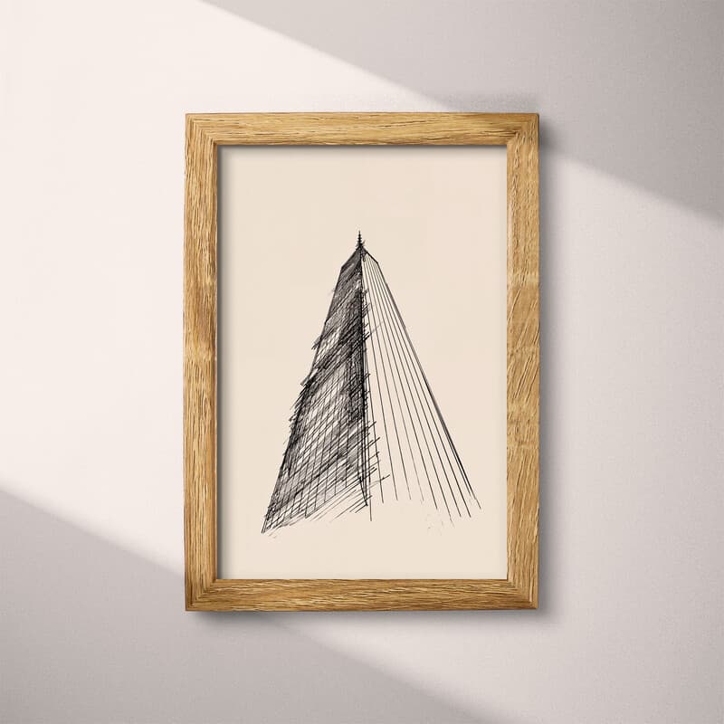 Full frame view of A vintage charcoal sketch, a skyscraper