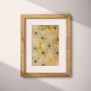 Matted frame view of A wabi sabi textile print, intricate pattern