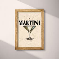 Martini Glass Art | Beverages Wall Art | Food & Drink Print | White, Black and Gray Decor | Vintage Wall Decor | Bar Digital Download | Bachelor Party Art | Summer Wall Art | Pastel Pencil Illustration