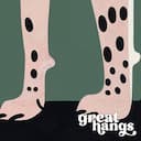 Closeup view of A retro cartoon drawing, a cheetah