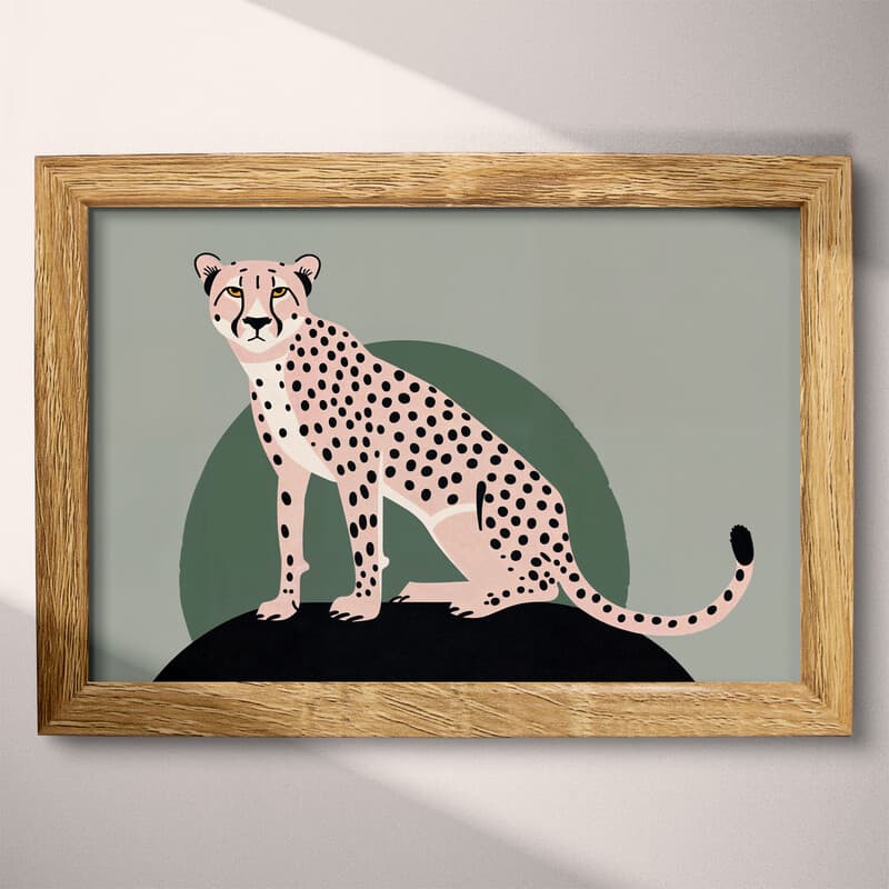 Full frame view of A retro cartoon drawing, a cheetah