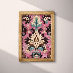 Floral Digital Download | Floral Wall Decor | Flowers Decor | Beige, Black, Pink, Blue and Purple Print | Baroque Wall Art | Living Room Art | Housewarming Digital Download | Autumn Wall Decor | Tapestry Print