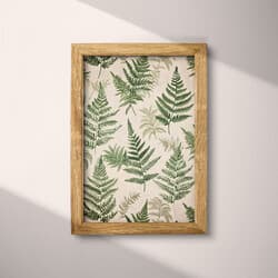 Fern Pattern Digital Download | Botanical Wall Decor | Botanical Decor | White and Green Print | Botanical Wall Art | Living Room Art | Housewarming Digital Download | Spring Wall Decor | Tapestry Print