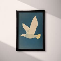 Flying Bird Art | Bird Wall Art | Animals Print | Black, Brown and White Decor | Minimal Wall Decor | Living Room Digital Download | Grief & Mourning Art | Autumn Wall Art | Pastel Pencil Illustration