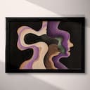 Full frame view of An abstract contemporary pastel pencil illustration, an exaggerated shape