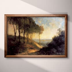 Scenic Landscape Art | Landscape Wall Art | Landscapes Print | Black, Brown and White Decor | Impressionist Wall Decor | Living Room Digital Download | Housewarming Art | Autumn Wall Art | Oil Painting