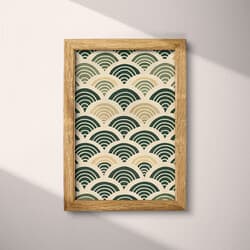 Simple Pattern Digital Download | Abstract Wall Decor | Abstract Decor | Beige, Green and Brown Print | Japandi Wall Art | Living Room Art | Housewarming Digital Download | Spring Wall Decor | Textile