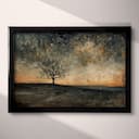 Full frame view of An impressionist oil painting, starry sky