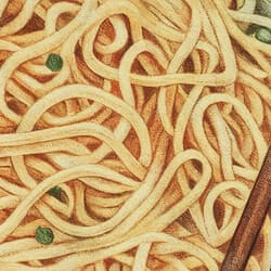 Noodles Digital Download | Food Wall Decor | Food & Drink Decor | Gray, Green, Brown and White Print | Contemporary Wall Art | Kitchen & Dining Art | Housewarming Digital Download | Lunar New Year Wall Decor | Autumn Decor | Pastel Pencil Illustration