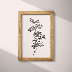 Black Locust Digital Download | Botanical Wall Decor | Botanical Decor | White, Black and Gray Print | Botanical Wall Art | Living Room Art | Housewarming Digital Download | Spring Wall Decor | Graphite Sketch