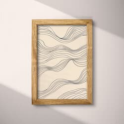 Wind Pattern Digital Download | Nature Wall Decor | Landscapes Decor | White, Black and Brown Print | Contemporary Wall Art | Living Room Art | Housewarming Digital Download | Winter Wall Decor | Textile