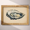 Full frame view of A scandinavian pastel pencil illustration, a pearl in an oyster