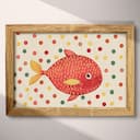 Full frame view of A cute simple cartoon drawing, a fish