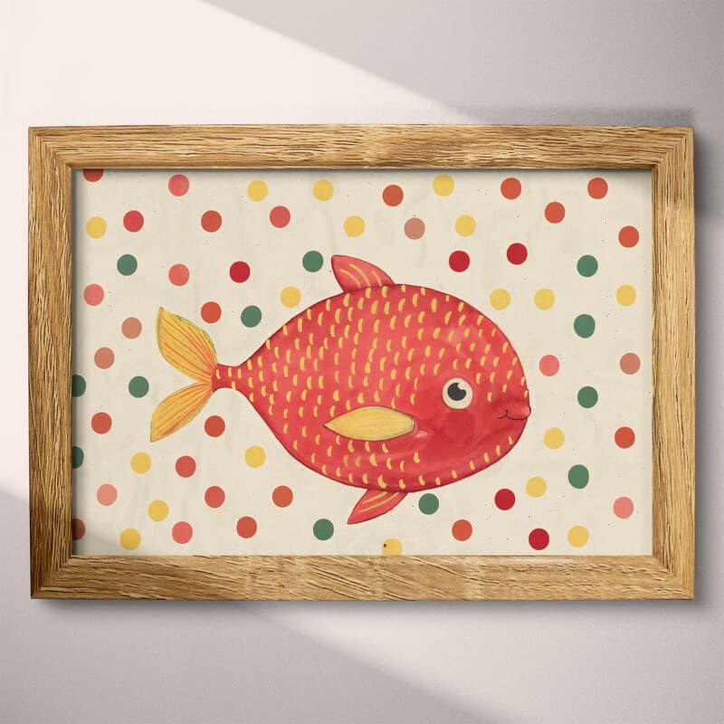 Full frame view of A cute simple cartoon drawing, a fish