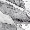 Closeup view of A vintage pencil sketch, a rocky beach