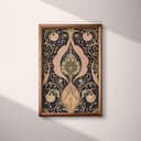 Full frame view of An art deco textile print, intricate pattern