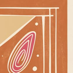 Sweet Spots Art | Food Wall Art | Food & Drink Print | Brown, Black, Gray and Red Decor | Maximalist Wall Decor | Kitchen & Dining Digital Download | Back To School Art | Summer Wall Art | Linocut Print
