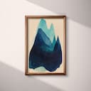 Full frame view of An abstract vintage pastel pencil illustration, a mountain range