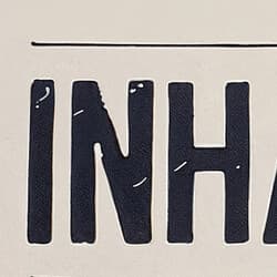 Inhale Exhale Digital Download | Inspirational Wall Decor | Quotes & Typography Decor | Beige, Black and Gray Print | Contemporary Wall Art | Office Art | Letterpress Print