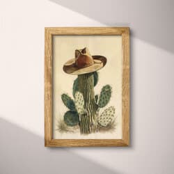 Cowboy Hat Art | Western Wall Art | Western Print | Beige, Black and Brown Decor | Southwestern Wall Decor | Living Room Digital Download | Housewarming Art | Summer Wall Art | Pastel Pencil Illustration