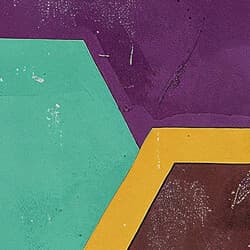 Hexagon Pattern Art | Geometric Wall Art | Abstract Print | Purple, Beige, Green, Orange, Black, Brown and Blue Decor | Minimal Wall Decor | Living Room Digital Download | Housewarming Art | Autumn Wall Art | Textile