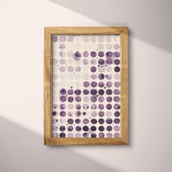 Dots Art | Abstract Wall Art | Abstract Print | White, Purple and Black Decor | Contemporary Wall Decor | Living Room Digital Download | Back To School Art | Textile