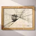 Full frame view of A vintage graphite sketch, train station